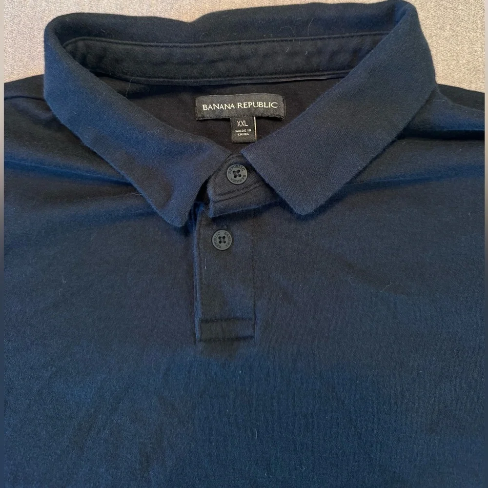 Banana Republic Black Polo T Shirt